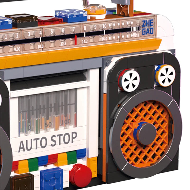 Zestaw klocków - radio retro