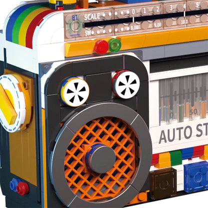 Zestaw klocków - radio retro