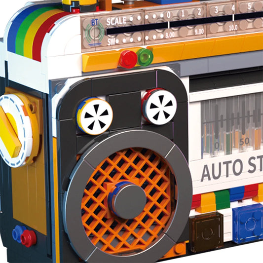 Zestaw klocków - radio retro