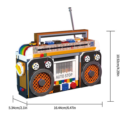 Zestaw klocków - radio retro