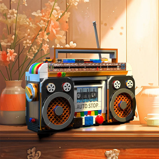 Zestaw klocków - radio retro